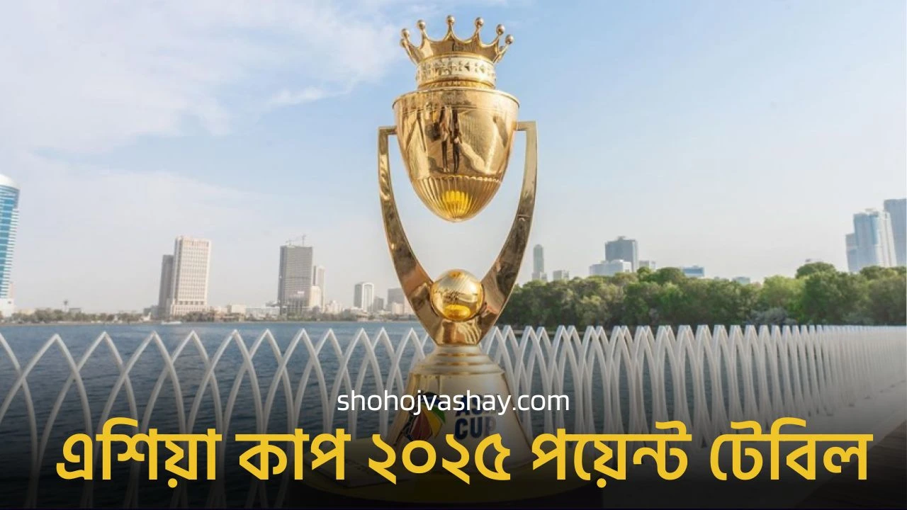 এশিয়া কাপ ২০২৫ পয়েন্ট টেবিল