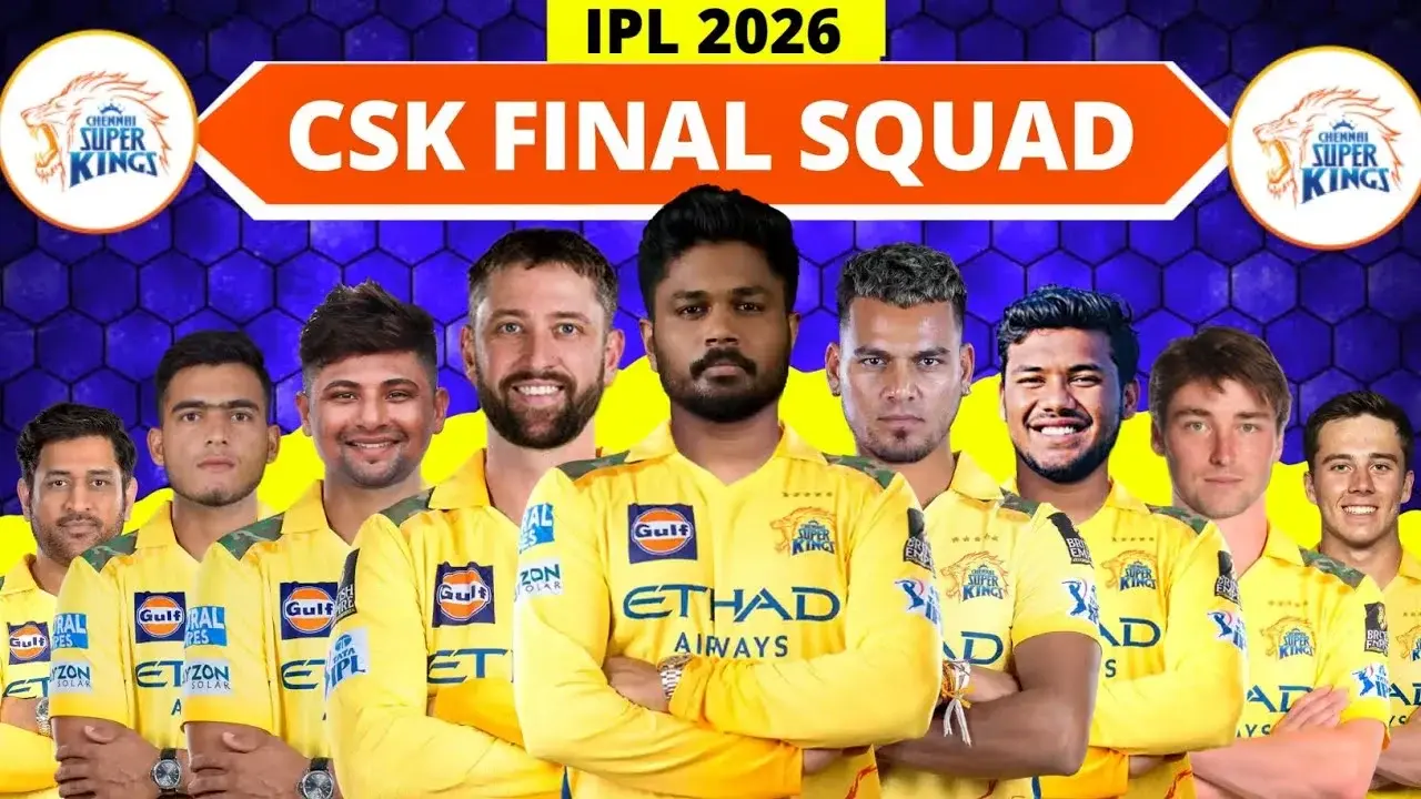 চেন্নাই সুপার কিংস খেলোয়াড় তালিকা ২০২৬