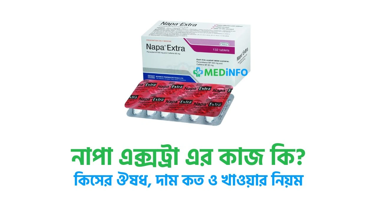 নাপা এক্সট্রা এর কাজ কি? কিসের ঔষধ, দাম কত ও খাওয়ার নিয়ম